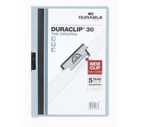 Durable 220006 Carpeta Duraclip dossier pinza lateral (para 1-30 hojas A4), 25 piezas, azul