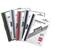 Durable 220900 carpeta con pinzas Duraclip Original 60 (para 1-60 hojas A4), 25 piezas, colores surtidos