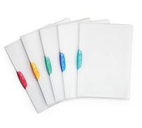 Durable 226000 Carpeta con clip Swingclip, hecho de PP, hasta 30 hojas A4, surtido, paquete de 25