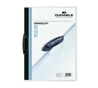 Durable 226001 Archivo con clip Swingclip, hecho de PP, hasta 30 hojas A4, negro
