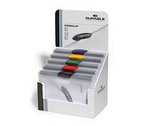 Durable 2261 - Expositor con pinza de 30 carpetas, color transparente