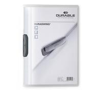 Durable 229037 Duraswing carpeta de clips, hasta 30 hojas A4, transparente, paqu