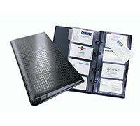 Durable 240301 Carpeta de anillas para tarjetas de visita Visifix centium, 200 tarjetas 90 x 57 mm, 145 x 47 x 255 mm, negro