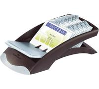Durable 241301 Estuche para tarjetas de visita Visifix Desk Vegas, para 200 tarjetas, incluye Registros A-Z, negro