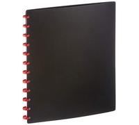 Durable 242601 Carpeta de anillas Duralook Easy (20 bolsillos transparentes, hechos de PP, para A4, 260 x 310 mm) negra