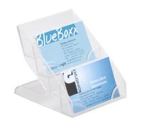 Durable 243919 Porta tarjetas de visita, con 4 niveles, para 240 tarjetas, 1 pieza, transparente