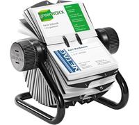 Durable 248101 Carpeta rodante Visifix, para 400 tarjetas de visita, índice A-Z, negro