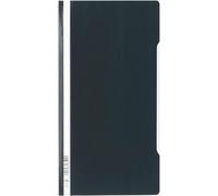Durable 257001 Carpeta con tapa transparente,ancha, 50 piezas, negra Negro