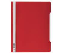Durable 257003 Carpeta con tapa transparente,ancha, 50 piezas, roja Rojo