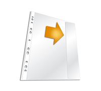 Durable 266419 Tapa de folleto con solapa, abierta por fuera, DIN A4, PP, 5 piezas, transparente