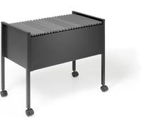 Durable 309501 Carrito para carpetas colgantes ECONOMY 80 A4, negro