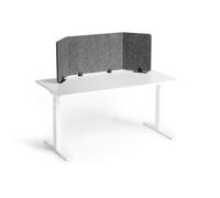 Durable 313558 Effect 160 - Separador de Mesa para protección acústica, Patas + Pinzas, 60% Reciclado, Fieltro Pet, Plegable, Color Gris Antracita