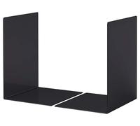 Durable 324401 Apoya-libros Metal L, set de 2, negro