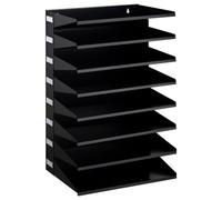 Durable 336101 Estante de clasificación (con 8 estantes), para mesa o pared, negro
