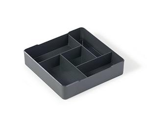 Durable 338658 Compartimento con separadores para servir café, dispensador de cápsulas de café/bolsas de té/barritas de azúcar, antracita