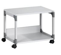 Durable 371010 Carrito multifunción SYSTEM 48, gris, esquinas reforzadas con fibra de vidrio, anti-vuelco - 600 x 477 x 432 mm