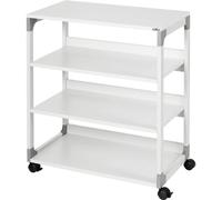 Durable 371110 System Multi Trolley 88, gris, esquinas reforzadas con fibra de vidrio, anti-vuelco - 750 x 879 x 432 mm