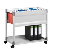 Durable 378410 System File Trolley 90 A4 gris, para hasta 90 archivos colgantes u 8 carpetas colgantes - 750 x 715 x 432 mm