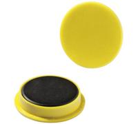 Durable 475204 Imanes, embalaje industrial, 21 mm, 210p, amarillo, 20 piezas