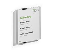 Durable 480323 Identificador de puerta (INFO SIGN, 149 x 210,5 mm) de plata metálica