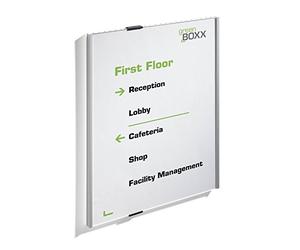 Durable 480823 Identificador de la puerta A3 (INFO SIGN, 297 x 420 mm) plata metálica