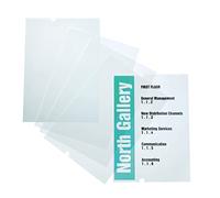 Durable 483719 Película grabable para ordenador Recambio de Crystal Sign, 297 x 420 mm, para el soporte de suelo Durable 4819, bolsa de 10 hojas, transparente