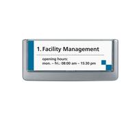 Durable 486037Identificador para puertas CLICK SIGN A4 149x52,5 mm, para pegar o