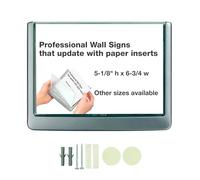 Durable 486137 Identificador para puertas CLICK SIGN 149x105.5 mm, para pegar o atornillar, grafito, Gris