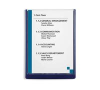 Durable 486707 Identificador para puertas CLICK SIGN A4 vertical, para pegar o a