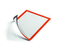Durable 486909 Marco informativo Duraframe Magnético (A4, marco magnético para superficies metálicas) 5 unidades, naranja
