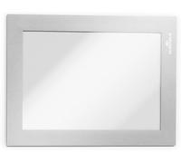 Durable 487023 Marco informativo Duraframe (A6, autoadhesivo con cierre magnético) 2 unidades, plata