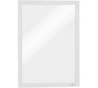 DURABLE 487202 - Marco de información, a4, autoadhesivo, abatible, blanco,