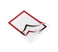 Durable 487203 Marco informativo Duraframe (A4, autoadhesivo con cierre magnético) 2 unidades, rojo