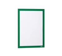 Durable 487205 Marco informativo Duraframe (A4, autoadhesivo con cierre magnético) 2 unidades, verde