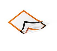 Durable 487209 Marco informativo Duraframe (A4, autoadhesivo con cierre magnético) 2 unidades, naranja