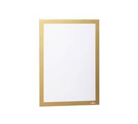 Durable 487230 Marco informativo Duraframe (A4, autoadhesivo con cierre magnético) 2 unidades, oro