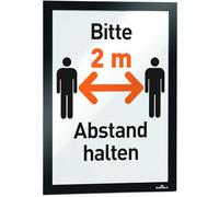 Durable 489901 Marco informativo Duraframe (A4, autoadhesivo con cierre magnético) 1 unidad, negro Marco informativo