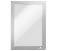Durable 494723 Marco informativo Duraframe Magnético (A5, marco magnético para superficies metálicas) 5 piezas, plata