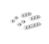 Durable 504110 Juego de clips para cables Cavoline Clip Mix (autoadhesivo, para 1, 2, 3 o 4 cables cada uno), 7 piezas, gris