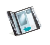 Durable 550601 Sistema de panel de visión de mesa (Vario Table 10, con 10 paneles de visión A5) negro