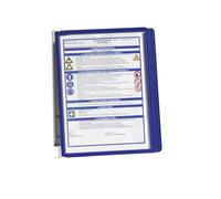 Durable Sistema de paneles de pared 555107 Vario Wall 5 con 5 paneles de pantalla A4 Azul oscuro