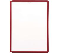 Durable 560603 Panel de visualización Panel Sherpa A4, PP, rojo, paquete de 5