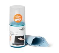 Durable 582300 Spray limpiador de pantallas, 200 ml de spray de bomba incluyendo 1 paño de microfibra
