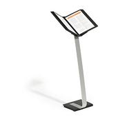 Durable 591001 soporte de suelo Sherpa Stand PRO 10, con 10 paneles de visión negros A4