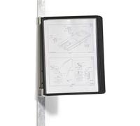 DURABLE Soporte de pared Vario Magnet Wall 5 591401 con 5 paneles A4 negro