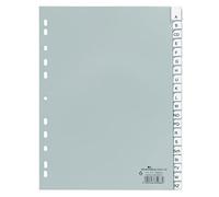 Durable 640110 Registro de carpeta PP (Tab A - Z, para A4) 20 hojas gris