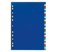 Durable 675627 Índice de números con pestañas de colores, 1-31, perforación univ