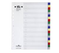 Durable 675927 Topes de plástico con lengüetas de color,ancho, 20 partes
