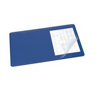 Durable 720207 Almohadilla de escritorio resistente (con recubrimiento transparente, 530 x 400 mm) 1 pieza, azul oscuro