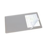 Durable 720210 Almohadilla de escritorio resistente (con recubrimiento transparente, 530 x 400 mm) 1 pieza, gris